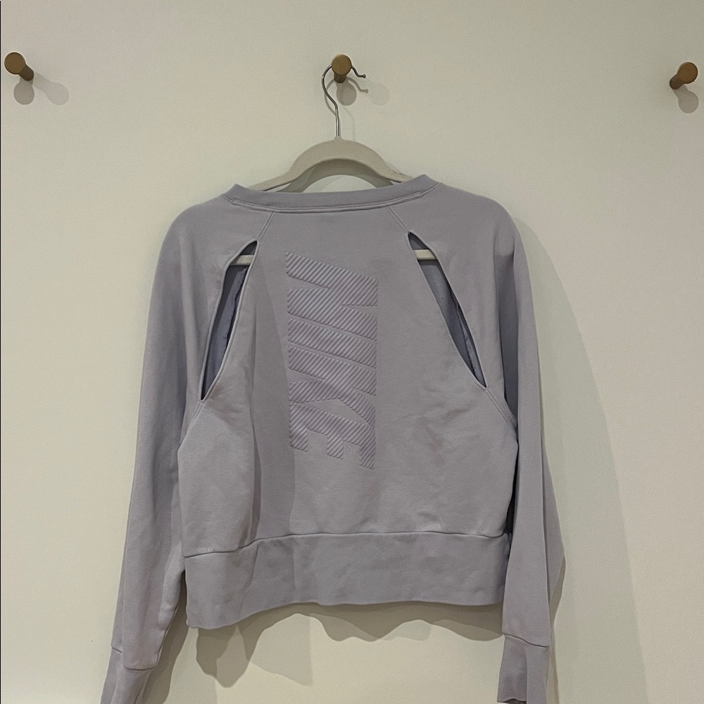 Nike Women's Light Purple Crewneck Sweatshirt - Picture 3 of 6